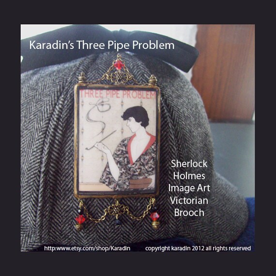 three pipe problem victorian brooch