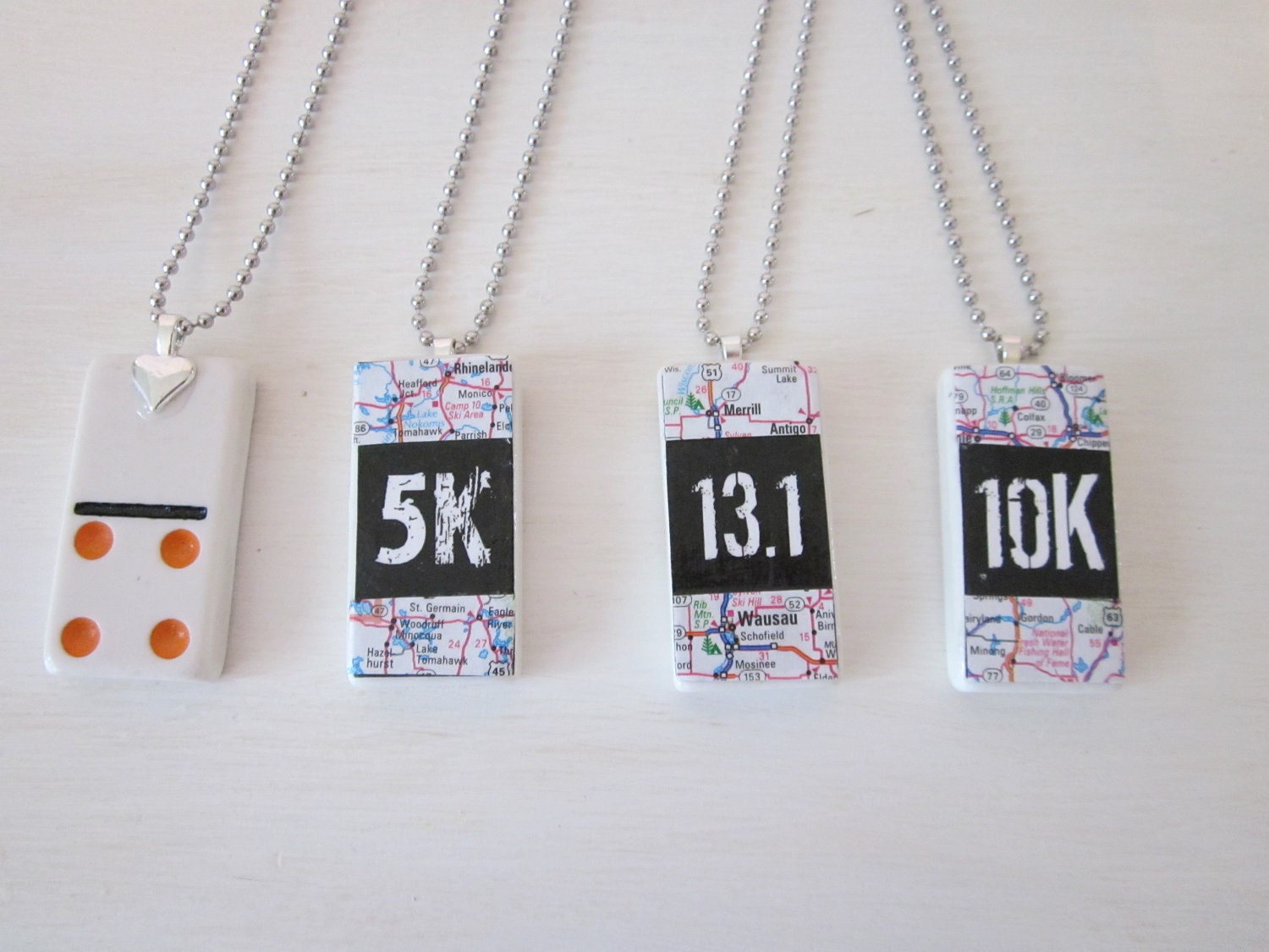 13.1 Necklace,  Domino Tile Necklace ETSY