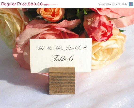 25 off thru Sunday Rustic Wedding Wood Place Card Holders Set of 100