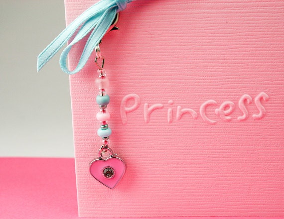 Little Gift Gift Idea - Princess Card in Pink with Heart Charm