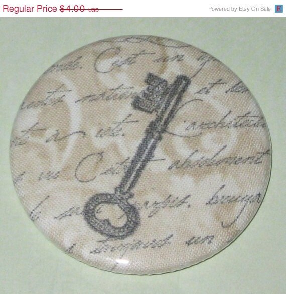 MAY SALE 31% OFF pocket mirror key to Paris fabric covered pocket mirror