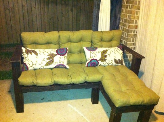 Madera Banco con Chaise Lounge
