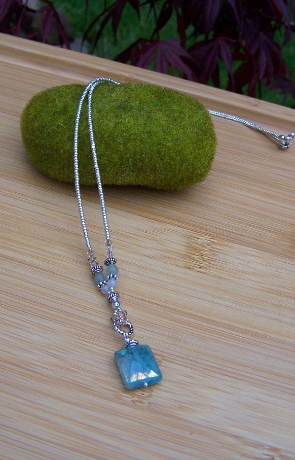 Blue Chrysoprase Necklace Preview 3