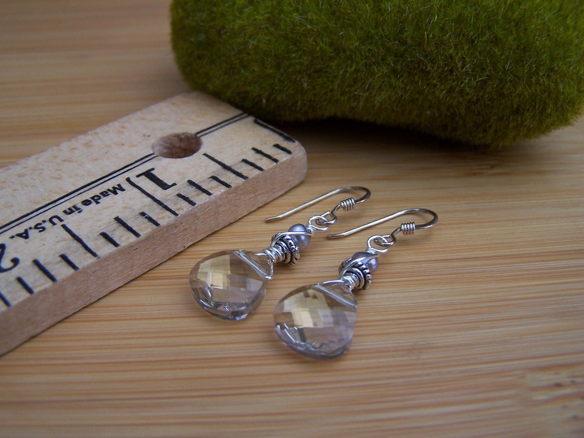 Golden Shadow Swarovski Drop Earrings Preview 3