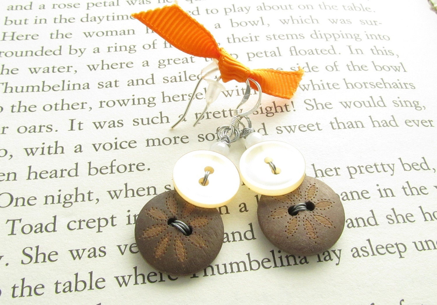 Button Wire Wrapped Earrings - mmooney2 Button Wire Wrapped Earrings - mmooney2