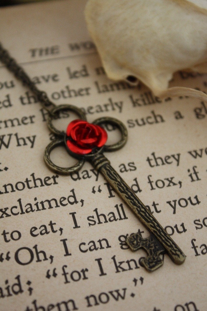 Beauty and the Beast Key Necklace