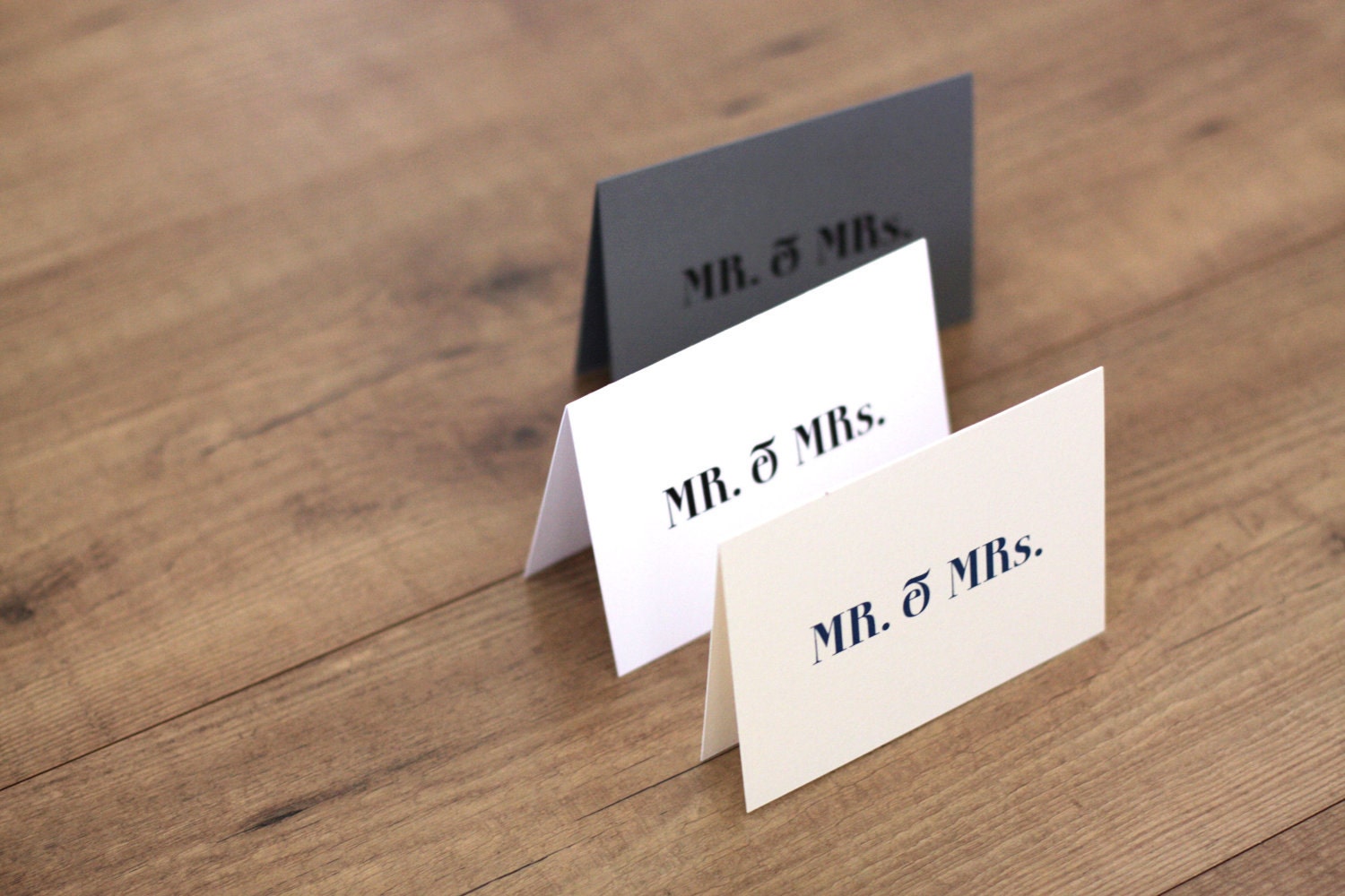 Printable / Mr. & Mrs. Vintage Modern Wedding Thank You Notecard  / (DIY)