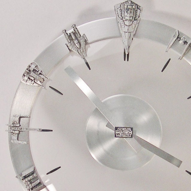 Star Wars Starships and Fighters Clock