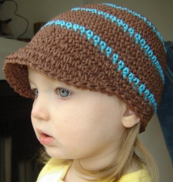 5T to Preteen Visor Beanie chocolate peacock From pdxbeanies preteen xxx