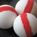 One 4 Ounce Candy Cane Bath Bomb Fizzy