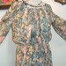 FLORAL Shabby Chic PEASANT  VTG  70s  BOHO hippie PRAIRIE DRESS