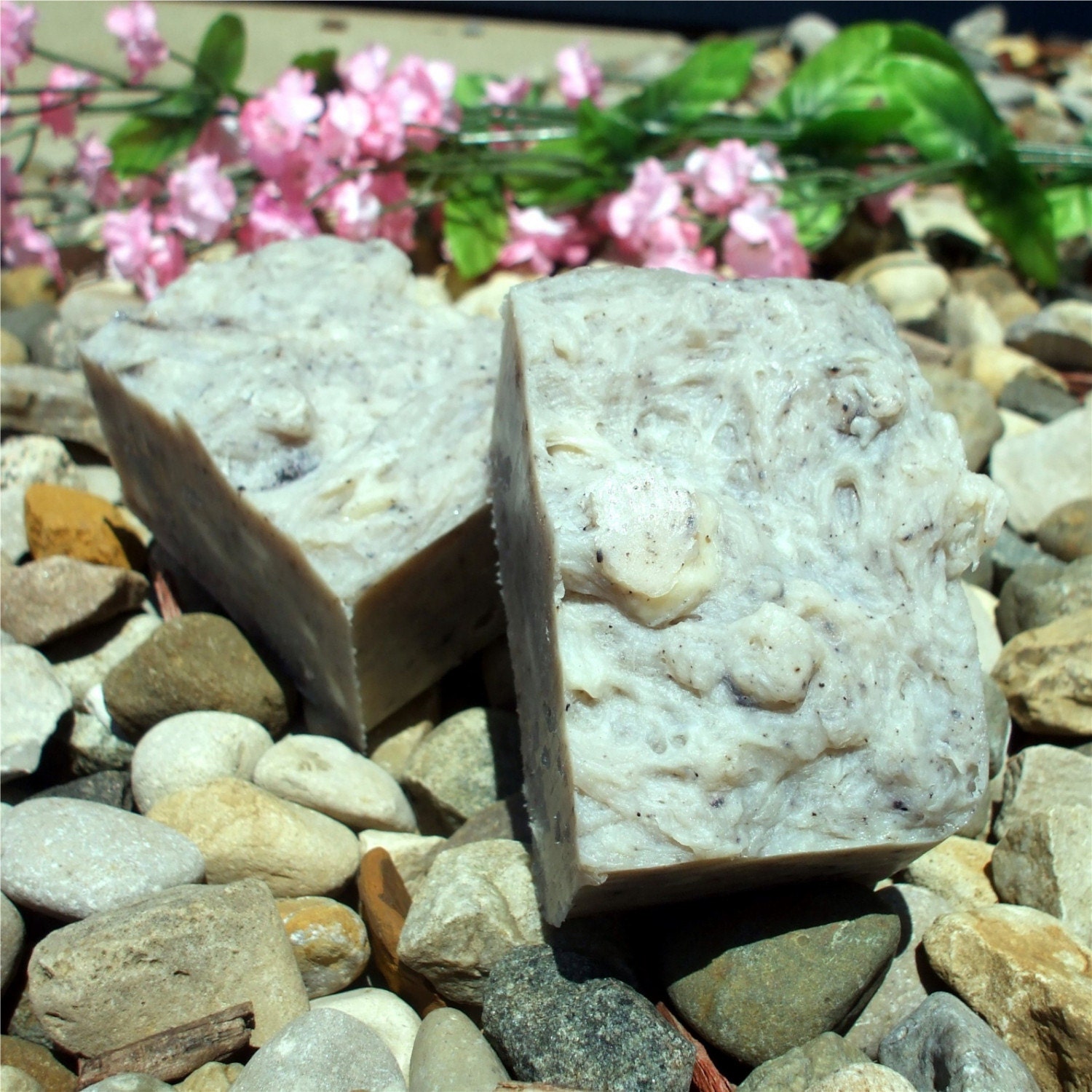 Cherry Blossom GOATS MILK SOAP with ORGANIC Oils, Shea Butter and Alkanet Root