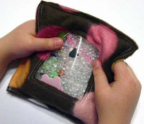 Brown Dot I Spy Bag, eye spy game