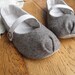 Eco Toes in Herringbone Wool. LAST PAIR. 5-5.5