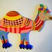 Fridge Magnet Large - Camel on Roller Skates