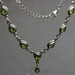 custom made sterling silver handcrafted Artisan handmade 925 green peridot unique Indian Necklace ideal for birdal bridmaid wedding anniversary gift