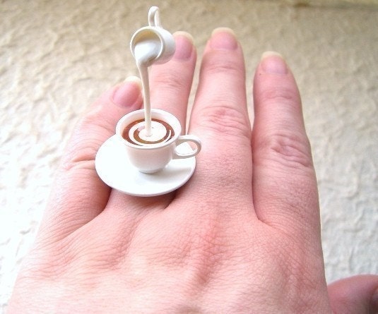 Kawaii Cute Japanese Ring - Tea With Cream
