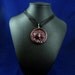 Dark Red Cthulhu Cameo Necklace - Handmade Polymer Clay Jewelry