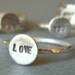 sterling silver stackable stamped ring (one)