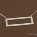 Window sterling silver necklace