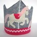 Carousel felt crown