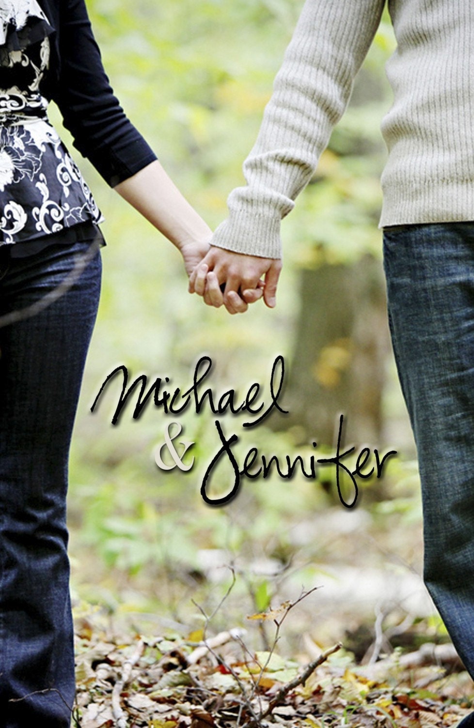 Double sided cardstock Save the Date/Announcement