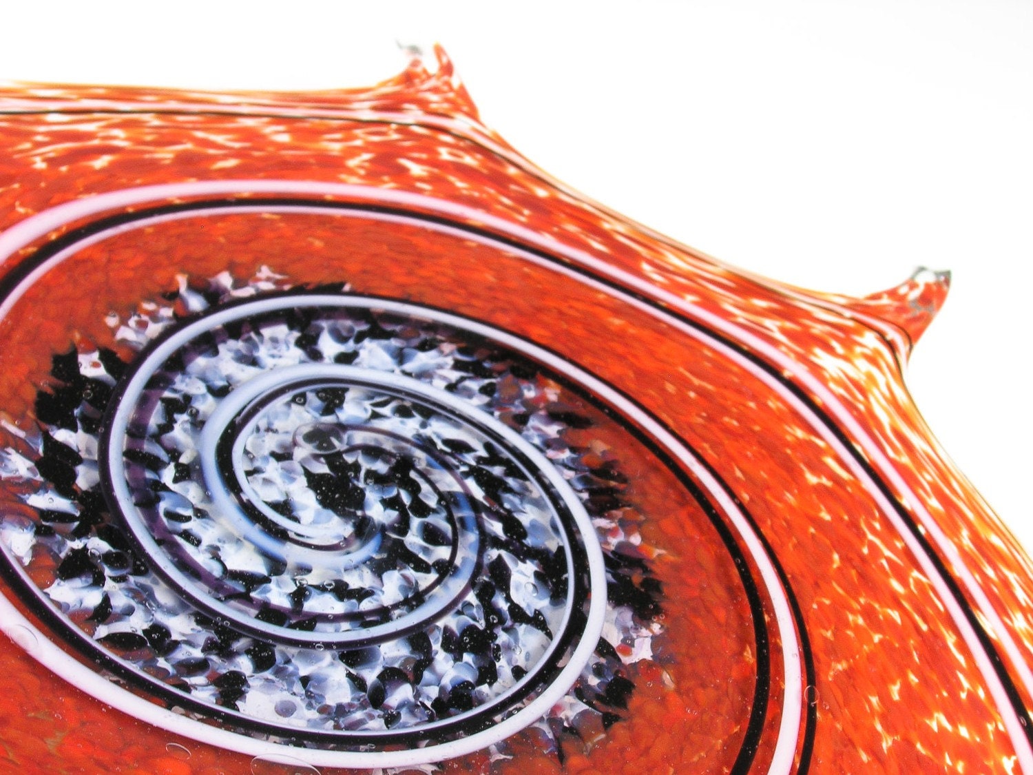 Blown Glass Wall Art Red Dragon
