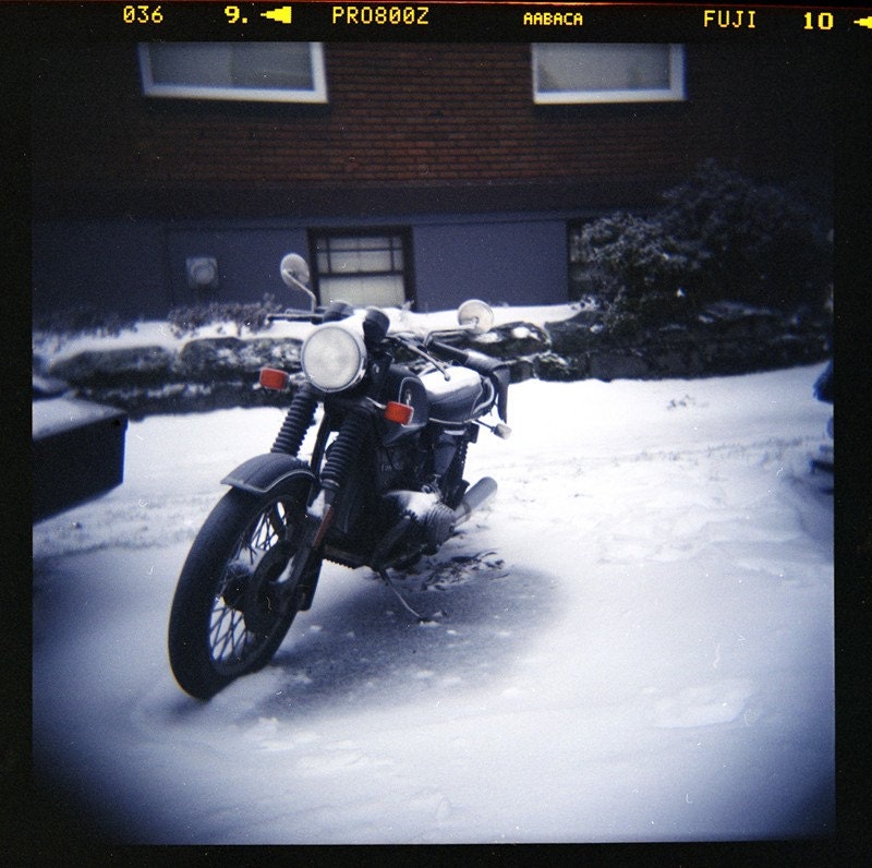 Snow Moto - 8x8 Signed Fine Art Photograph
