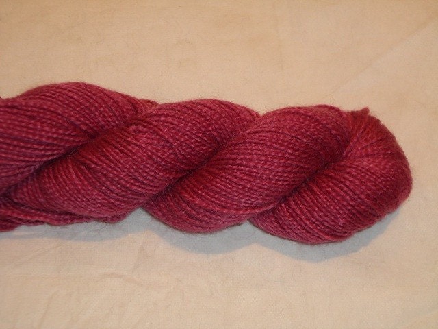 Vermilion mohair merino sport weight yarn