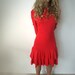 80s Lolita Ruffle Dress LARGE