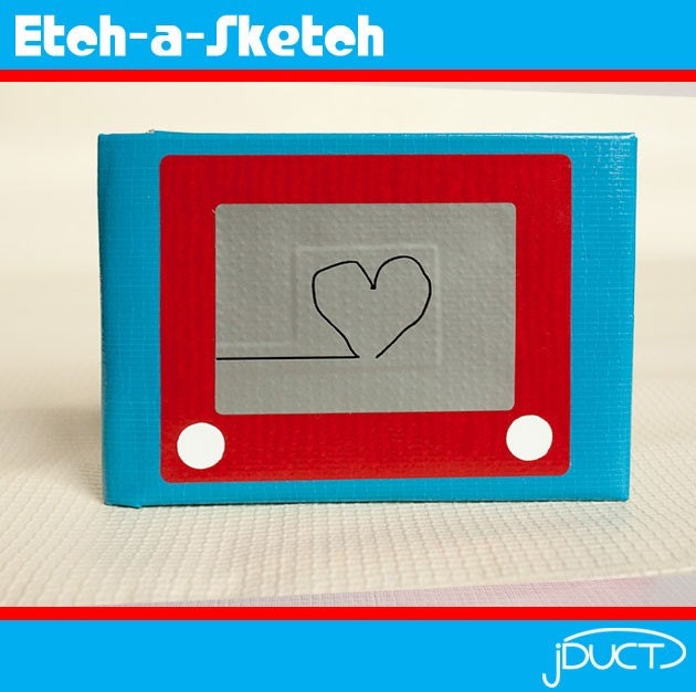 Etch-a-sketch Duct Tape Wallet