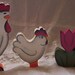 CLEARANCE SALE--1/2 OFF--Hand Painted Wood Country Critters,  Shadow box set decorations,