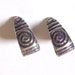 Upcycled Ear posts handmade sterling silver and cold enamel earrings