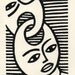 In the same mind. Linocut