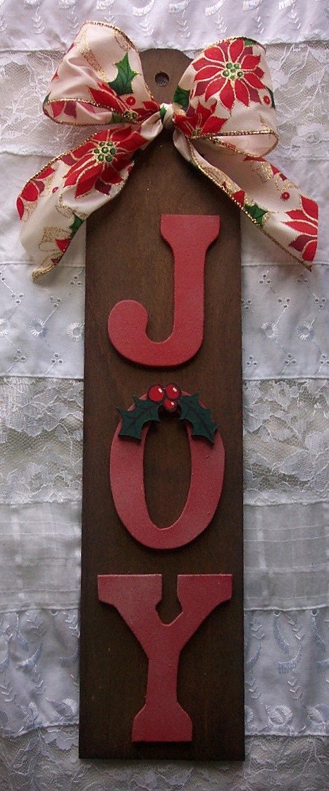After Chritmas Sale, 25% Off, JOY Paddle, Wood Chrismas decoration for the home.