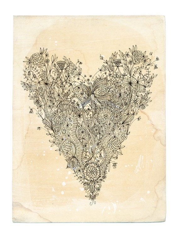 Love art print - A5 5x7