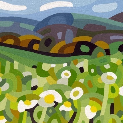 ACEO Magnet - Summer Daisies
