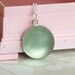 green vintage lucite necklace