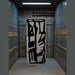 Mid Century Modern Art  Urban Black & White LARGE Graphic Original Oil Painting Tribal Primitive  -  Sacred by Will Wieber