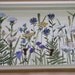 Painted Farmhouse Cottage Wood Peg and Shelf Wildflower Panel Ready to Hang