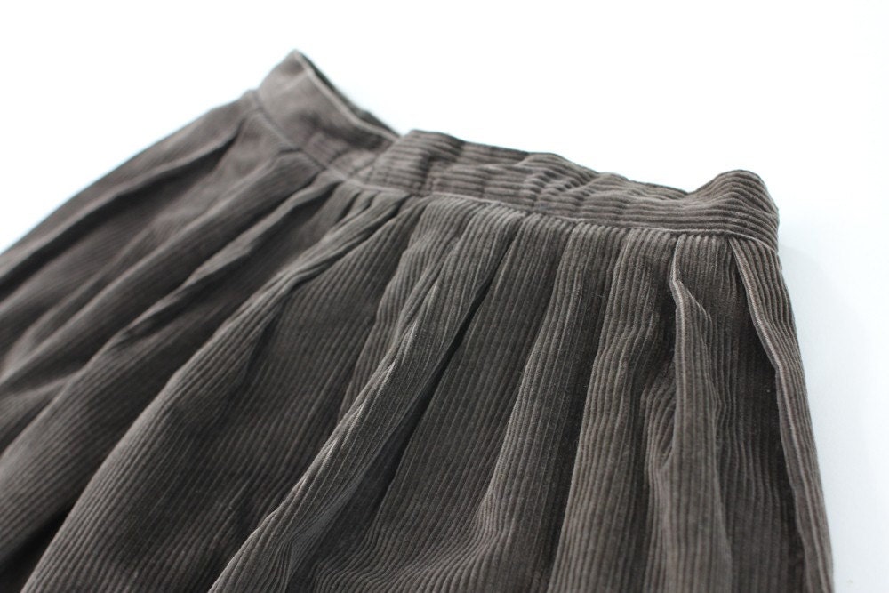 vintage 1970's OLD FACTORY corduroy skirt