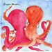 Valentine Cephalopods - 5  x 5  inch print