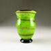 Lime Green Art Glass Urn Vase
