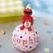 Elmo cake topper (Sesame Street) - Customized, handmade of clay and papier mache