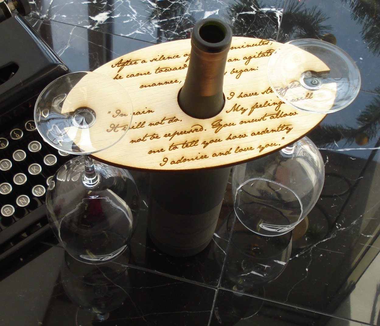 Jane Austen Wine Glass Holder