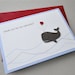 Valentines day card - whale