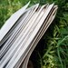Journal Recycled Handmade White Flax
