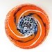 Glass Wall Art Orange Maelstrom Blown Glass Wall Decor