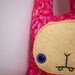 SALE Milo - Pink Recycled Fabric Plush Toy Bunny