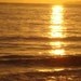 Reflective Glow sunset over the ocean 8 x 10 photograph